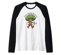 Keep Earth Groovy Retro Tree Cartoon Arbor Day Earth Day Raglan Baseball Tee