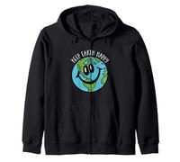 Keep Earth Happy - Save The Planet, World Peace, Environment Zip Hoodie