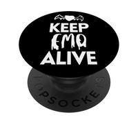 Keep Emo Alive Dark Bat Heart PopSockets Adhesive PopGrip