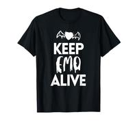 Keep Emo Alive Dark Bat Heart T-Shirt