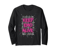 Keep Emo Alive Pink Aesthetic for Goths Long Sleeve T-Shirt