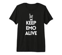 Keep Emo Alive Rock Hand Graphic for Alt Fans Premium T-Shirt