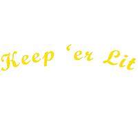 Keep er' lit Sticker for Cars boy Racer Girl Racer Vinyl Decal (White)