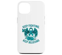 Keep Fighting Keep Believing Awareness Case for iPhone 13
