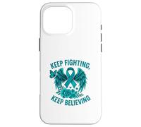Keep Fighting Keep Believing Awareness Case for iPhone 16 Pro Max