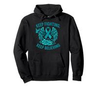 Keep Fighting Keep Believing Awareness Pullover Hoodie