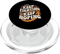 Keep Fighting Keep Hoping Leukemia Awareness PopSockets PopGrip for MagSafe