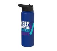 Keep Fighting You're not Alone Stainless Steel Insulated Water Bottle