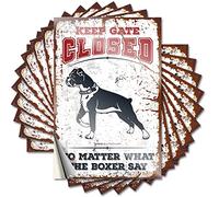 Keep Gate Closed No Matter What The Boxer Say Fun Stitch Room Decor - Sticker Window Removable Vinyl Decal(12X18CM)
