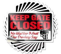 Keep Gate Closed No Matter What The Donkey Say Room Stuff Billiards DIY | Coastal Tattoo Cover Removable Vinyl Sticker Decal(8X12CM)