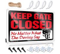 Keep Gate Closed No Matter What The Donkey Say Summer Prints - Cool Wall Decor Valentine's Day Hanging Wall Decor(20X30CM)