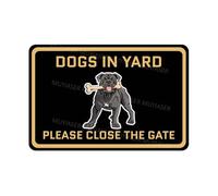 Keep Gate Closed Sign Dogs Cane Corso Dogs In Yard Aluminum Metal Tin Signs Door Sign Warning Sign For Fence Gate Yard Home Wall Decor 8x12 Inch