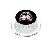 Keep Going Pink Ribbon Breast Cancer Survivor Support PopSockets PopGrip for MagSafe