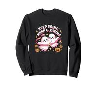 Keep Going Pink Ribbon Breast Cancer Survivor Support Sweatshirt