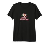 Keep Growing Monarch Caterpillar Illustration Premium T-Shirt
