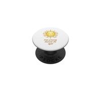 Keep Growing Towards the Light - Aesthetic Sun & Flowers PopSockets Adhesive PopGrip