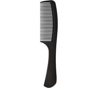 Keep in Style Wide Tooth Simple Handle Hair Comb Black - Anti-Static, Heat Resistant Comb with Handle for Curly, Wet, Thick or Long Hair (Simple Handle, 4, count)