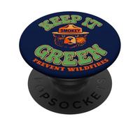 Keep It Green! Prevent Wildfires Classic Smokey Bear PopSockets Adhesive PopGrip