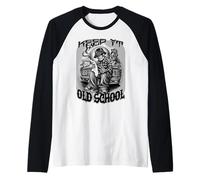 KEEP IT OLD SCHOOL Cholo Tattoo Chicano Art Skeleton Homie Raglan Baseball Tee