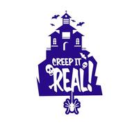 Keep it Real Mural and Wall Vinyl Decal 57.6x90.6cm Store Decoration DarkBlue