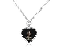 Keep It Sasquatch Bigfoot Ashes Necklace Dog Pet Urn Necklace Heart Cremation Jewelry with Fill Kit