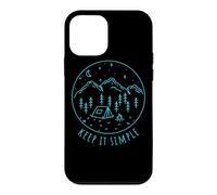 Keep It Simple Campfire Nature Lover Tent Minimalist Camping Case for iPhone 12 mini