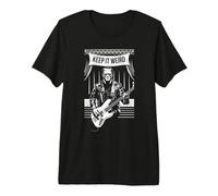 Keep It Weird Frankenstein Monster Plays Bass Guitar Player Premium T-Shirt