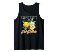 Keep It Zesty Sunshine Club Lemon Blossom Tank Top