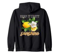 Keep It Zesty Sunshine Club Lemon Blossom Zip Hoodie