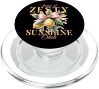 Keep It Zesty Sunshine Club Lemon Fun PopSockets PopGrip for MagSafe