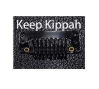 Keep-kippah clips Hair Clip Set: 6pairs yamaka jewish hat kippah for men yarmulke clips combs for kids adhesive with clips built in side（12 pairs）