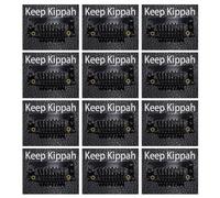 Keep-kippah clips Hair Clip Set: 6pairs yamaka jewish hat kippah for men yarmulke clips combs for kids adhesive with clips built in side(12 pairs)