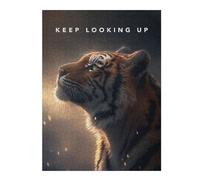 Keep Looking Up Motivation Themed Wooden Jigsaw Puzzle for Adults, 500 PCS