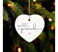 Keep Making H Proud Ceramic Memorial Pendant - Bereavement Keepsake for Loss of Mum, In Loving Memory Sympathy Gift for Mother, Grandma or Loved One, Hanging Ornament