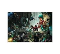 KEEP MARY Deathwatch Forces Battle The Eldar Poster Decorative Painting Canvas Wall Art Living Room Poster Bedroom Painting 08 x 12 Inch (20 x 30 cm)