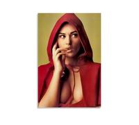 KEEP MARY Monica Bellucci Red Poster Decorative Painting Canvas Wall Art Living Room Poster Bedroom Painting 20 x 30 Inch (50 x 75 cm)