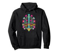 Keep Moving Floral Spine Talavera Folk Art Therapy Pullover Hoodie