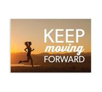 Keep Moving Forward Poster Canvas Poster Wall Art Decor Print Picture Paintings for Living Room Bedroom Decoration Unframe: 20x30inch(50x75cm)