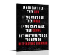 Keep Moving Inspirational Vintage Style Poster Set - Wall Decor, Aesthetic Canvas Painting for A Cozy Homer 08x12inch(20x30cm)