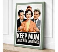 Keep Mum Propaganda Vintage Canvas Wall Art Print 30x20 Inch (76 x 51 cm)