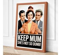 Keep Mum Propaganda Vintage Canvas Wall Art Print 30x20 Inch (76 x 51 cm)