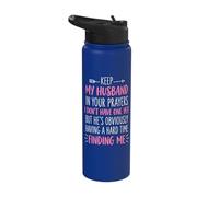 Keep My Husband in Your Prayers Stainless Steel Insulated Water Bottle