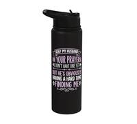 Keep My Husband in Your Prayers Stainless Steel Insulated Water Bottle