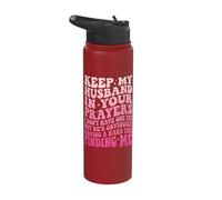 Keep My Husband in Your Prayers Stainless Steel Insulated Water Bottle