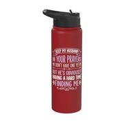 Keep My Husband in Your Prayers Stainless Steel Insulated Water Bottle