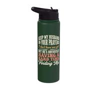 Keep My Husband in Your Prayers Stainless Steel Insulated Water Bottle