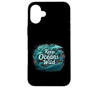 Keep Oceans Wild Marine Life Conservation Ocean Case for iPhone 16 Plus