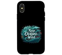Keep Oceans Wild Marine Life Conservation Ocean Case for iPhone X/XS