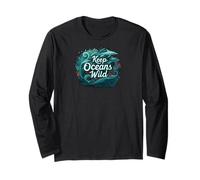 Keep Oceans Wild Marine Life Conservation Ocean Long Sleeve T-Shirt