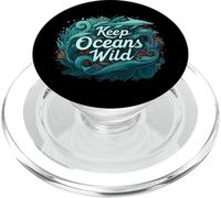 Keep Oceans Wild Marine Life Conservation Ocean PopSockets PopGrip for MagSafe